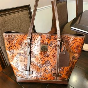 Dooney And Bourke Disney Brown Leather Tote